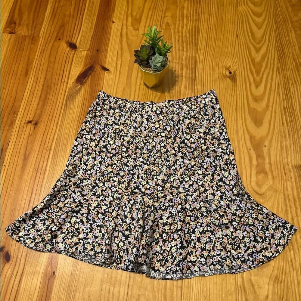 Nation LTD Womens Ditsy Floral Mini Skirt Viscose Size MED Y2K